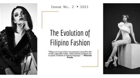 The Evolution of Filipino Fashion by Ivy Peralta .